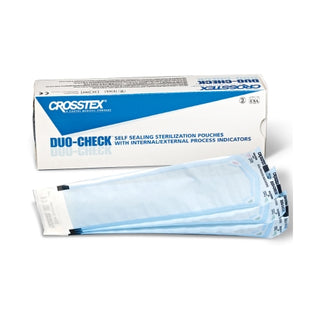 Crosstex Duo-Check973756_CS Sterilization Pouch Ethylene Oxide with packaging on a white background