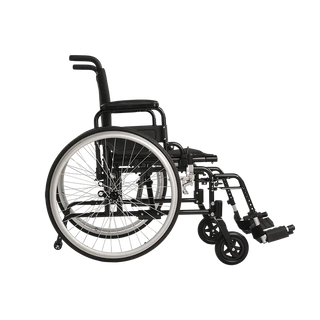 Black manual Dynarex 10280 DynaRide S5 Ultra Lite Wheelchair on a white background