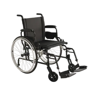 Black manual Dynarex 10280 DynaRide S5 Ultra Lite Wheelchair on a white background