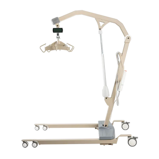 Dynarex 10707-SC Bariatric Electric Patient Lift w/ Scalewith wheels on a white background