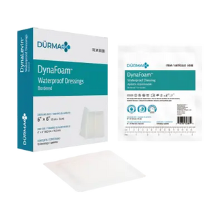 Dynarex 3038 DynaFoam - Waterproof Dressing, Bordered, 6" x 6"