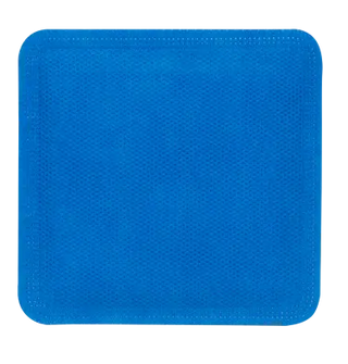 Blue square Dynarex 3087 DynaSorb Super Absorbent Dressing Non Adherent patch on a white background
