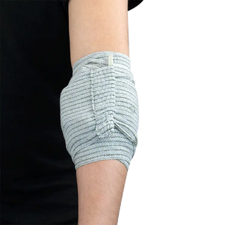  Dynarex 3683 DynaSafety High Strength Pressure Bandage worn by a person on a plain background