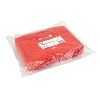 Red emergency kit cover with Dynarex branding on a white background