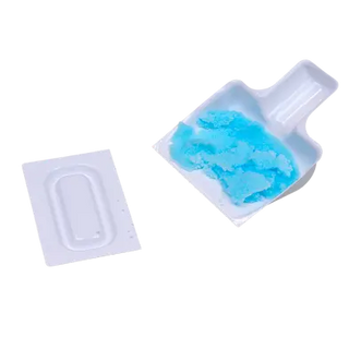 Dynarex 4721 DynaSafety Biohazard Scoop and Scraper with a lid on a white background