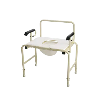 Dynarex Bari+Max Bariatric HD Drop Arm Commode, 1/CS, 1000 Ib.