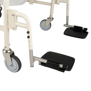 Dynarex Bari+Max Bariatric HD Shower Chair with footrests on a white background