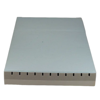 Dynarex DynaRest Premium Visco-Gel Infused Foam Mattress rectangular concrete block with a white top and gray bottom on a white background