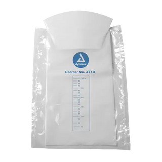 White filter package with a blue logo and text on a white background