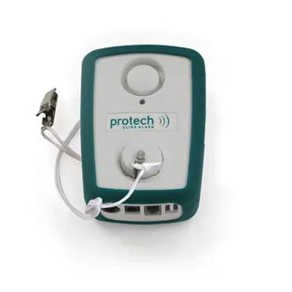 Protech ultra alarm device on a white background  