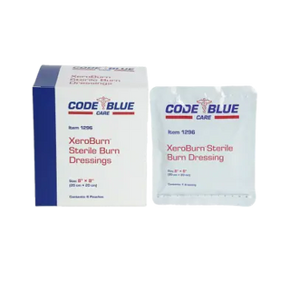 Code Blue Dynarex XeroBurn Sterile Burn Dressing on a white background