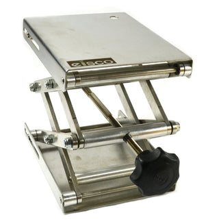 Eisco Labs SSJCT20 Stainless Steel Lab Jack - 6.5" x 5" Surface - 11" max Height-1