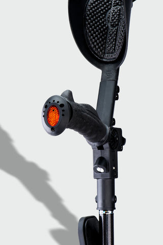 Ergoactives A021 Ergobaum Black Mamba Carbon Fiber Forearm Crutch Black