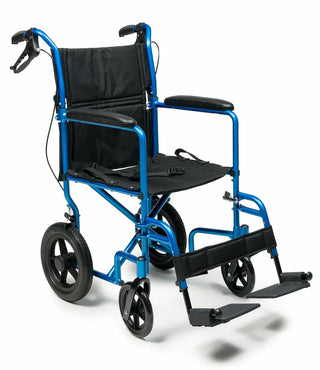 Black manual wheelchair on a white background