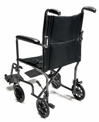 Everest & Jennings® EJ795-1 Steel Transport Chair, Silver Vein Finish