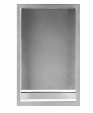 Excel Dryer 40502 ADA Recess Kit in brushed stainless steel, designed to recess XLERATOR hand dryers into the wall for a clean appearance and ADA-compliant installation...