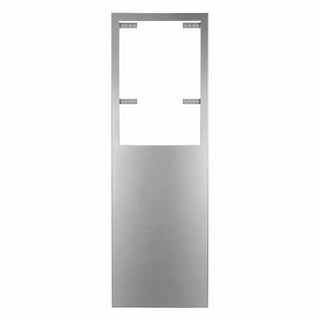 Excel Dryer 40551 ADA Height XChanger brushed stainless steel retrofit panel designed for ADA-compliant hand dryer installations and wall opening coverage.