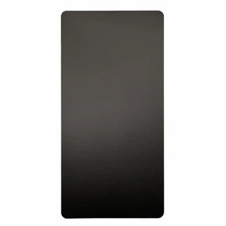 Pair of black plastic wall guards with Microban antimicrobial protection, installed below a commercial hand dryer to help keep restroom walls clean, dry, and protected from water splashes.