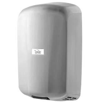 TA-SB-H ThinAir HEPA hand dryer with brushed stainless steel cover, automatic sensor operation, ADA-compliant installation, and energy-efficient performance.
