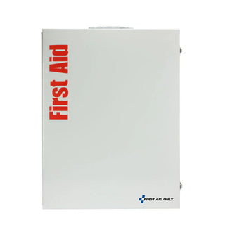 First aid box with 'First Aid' text on a white background