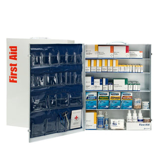 First Aid Only 249-O-P 200 Person 5 Shelf Metal First Aid Cabinet with Liner