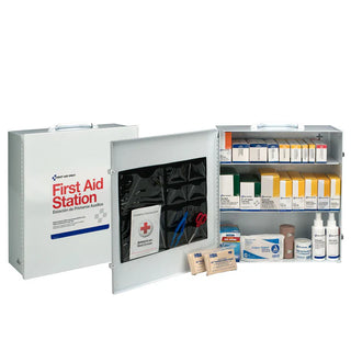 First Aid Only 6155 100 Person 3 Shelf Steel Industrial First Aid Cabinet