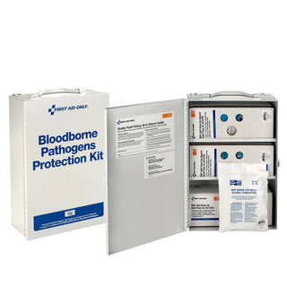 Bloodborne Pathogens Protection Kit with First Aid Only branding on a white background