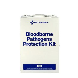 First Aid Only Bloodborne Pathogens Protection Kit on a white background