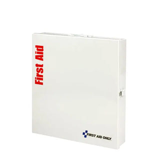White first aid kit with 'First Aid Only' branding on a white background