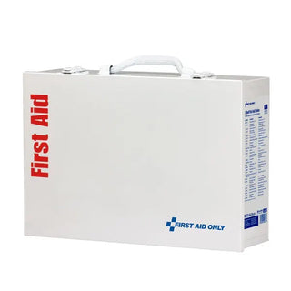 White first aid kit with 'First Aid Only' branding on a white background