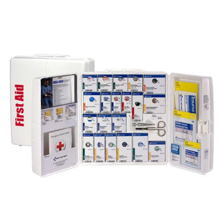 First Aid Only 90608 50 Person Large Plastic SmartCompliance ANSI A+ Cabinet with Meds