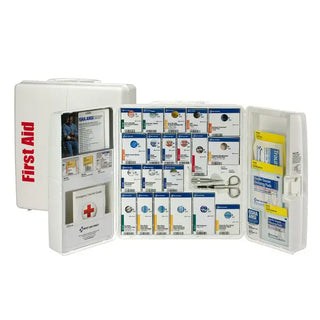 First Aid Only 90659 50 Person Large Plastic SmartCompliance Food Service Cabinet with Meds