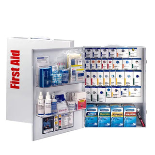 First Aid Only 90830 150 Person XL Metal SmartCompliance Food Service Cabinet with Meds
