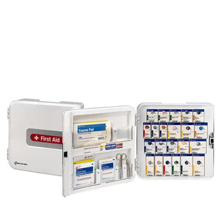 First Aid Only 91092 50 Person Plastic SmartCompliance ANSI A+ Cabinet with Meds