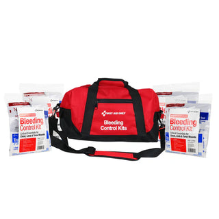 First Aid Only 91346 Bleeding Control Multiple Victim Throw Bag 60 Pieces