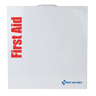 White first aid kit with 'First Aid Only' logo on a white background