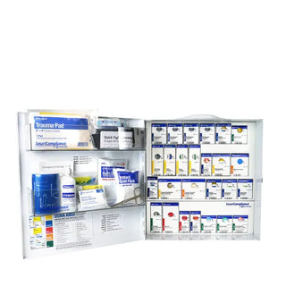 First Aid Only 91378 Large Metal SmartCompliance ANSI B Food Service Cabinet with Meds