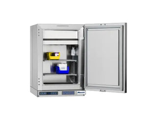 Follet FZR2-KP Medical Grade Countertop Freezers with Keypad with open door on a white background