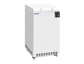 Follett FZRC3-ULT-115 VIP ECO -86 C Ultra-Low Temperature Chest Freezer with PHCBI logo on a white background