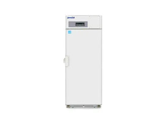 Follett FZRMD24 Full Size -30 °C Upright Laboratory/Biomedical Freezer with digital display on a white background
