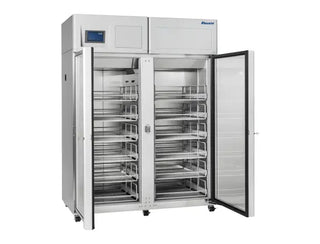 Follett REF45-LB Series Full size Double Door Laboratory and Pharmacy Refrigerator on white backround