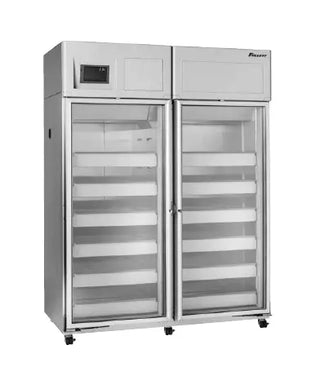 Follett REF45-PD-00000G Upright Pharmacy Refrigerators with Drawers with glass doors on a white background