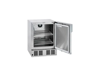 Follett REF5i/REF5i-T Infinity Series Undercounter Medical-Grade Refrigerator with open door on a white background