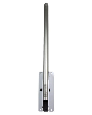 Frost 1055-S 30 inch stainless steel swing up grab bar with polished satin finish.
Frost 1055-S wall mounted swing up grab bar with peened grip and 600 lb load capacit