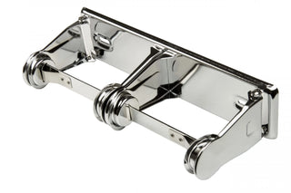 Frost 150 double roll toilet tissue dispenser with polished chrome finish.
Frost 150 wall mounted double toilet paper dispenser.
Commercial polished chrome double roll toilet tissue holder by Frost.
Heavy-duty double roll toilet paper dispenser for commercial washrooms.
Frost 150 universal double roll toilet tissue dispenser.