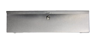 Wall-mounted Frost stainless steel facial tissue dispenser with brushed finish and locking front panel for commercial restroom use.