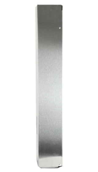 Frost 187 stainless steel paper cup dispenser for standard 4 oz paper cups.
Frost 187 wall mounted Type 304 stainless steel paper cup dispenser.
Commercial stainless steel paper cup dispenser with front-loading design.
Frost 187 hygienic paper cup dispenser for water coolers and drinking fountains.
Wall mounted 4 oz paper cup dispenser with brushed stainless steel finish.