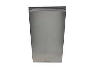 Frost 330 semi-recessed wall mounted waste receptacle with Type 304 brushed stainless steel construction for commercial facilities.