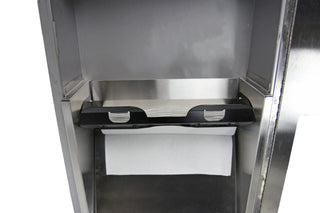 400-14A: Frost 400-14 Series recessed stainless steel combination dispenser/disposal, 4.5" depth.
400-14A-BLK: Frost 400-14 Series recessed matte black stainless steel combination dispenser/disposal, 4.5" depth.
400-14C: Frost 400-14 Series surface mounted stainless steel combination dispenser/disposal, 4.5" depth.