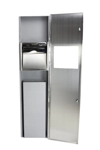 400-14A: Frost 400-14 Series recessed stainless steel combination dispenser/disposal, 4.5" depth.
400-14A-BLK: Frost 400-14 Series recessed matte black stainless steel combination dispenser/disposal, 4.5" depth.
400-14C: Frost 400-14 Series surface mounted stainless steel combination dispenser/disposal, 4.5" depth.